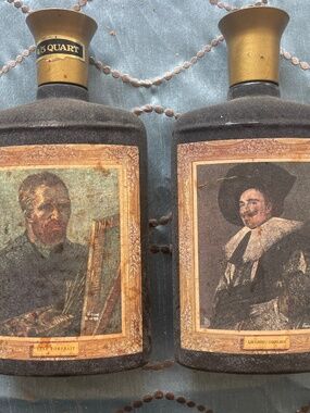 Two Beam's Choice Whisky Bottles .- Van Gogh and  Toulouse-Lautrec